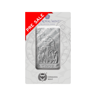 Dioses Nórdicos - Thor - 10 Oz - lingote de plata de inversión