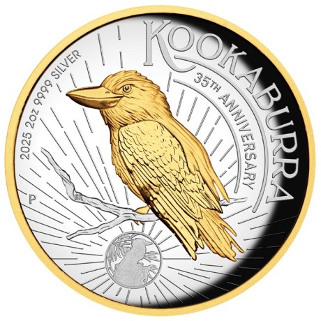 Kookaburra - Moneda de colección de plata de 2 Oz (entrega 25.6.2025)