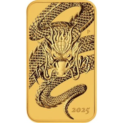 Dragón Rectangular (2025) - 1 Oz - Moneda de Oro