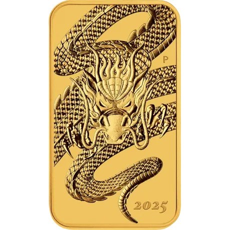 Dragón Rectangular (2025) - 1 Oz - Moneda de Oro