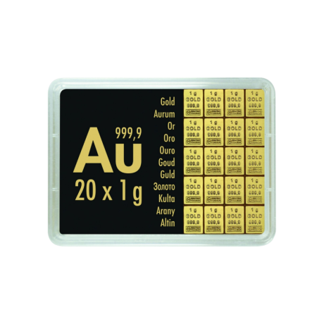 Oro Combibarren Valcambi 20x1 g - Lingote de oro de inversión