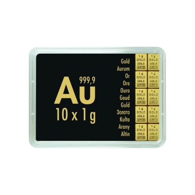 Oro Combibarren Valcambi 10x1 g - Lingote de oro de inversión