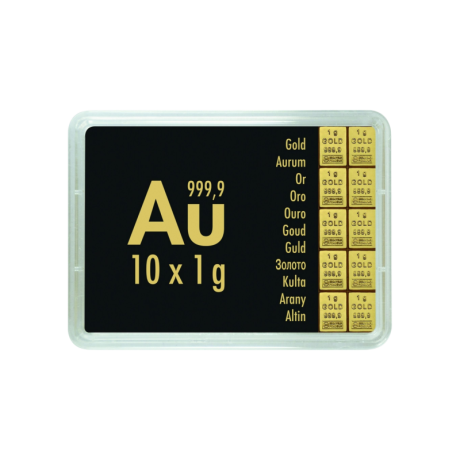 Oro Combibarren Valcambi 10x1 g - Lingote de oro de inversión