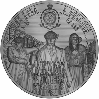 Peaky Blinders - Arthur Shelby - 2 Oz - Moneda de Plata de Coleccionista