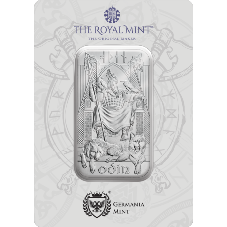 Dioses Nórdicos - Odin - 1 Oz - lingote de plata de inversión
