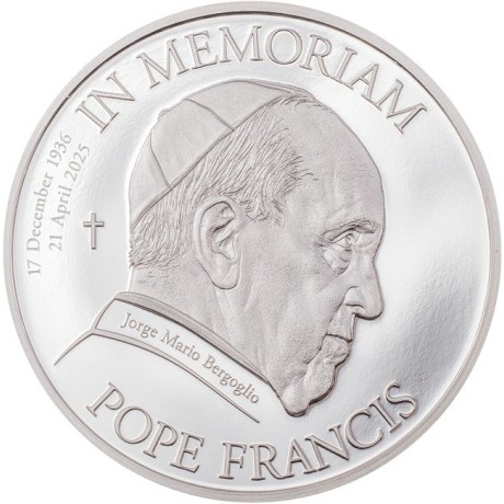 Papa Francisco - Moneda de plata de colección de 1 Oz