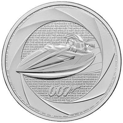 Six Decades of 007 (90's) - James Bond - 1 Oz - moneda de plata de inversión