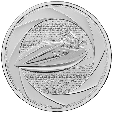Six Decades of 007 (90's) - James Bond - 1 Oz - moneda de plata de inversión