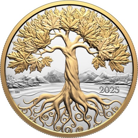 Arce Árbol de la Vida - 5 Oz - Moneda de colección de plata proof