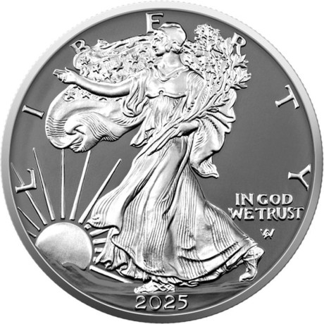 American Eagle, Anillo de Plata - 1 Oz - Moneda de Plata de Colección