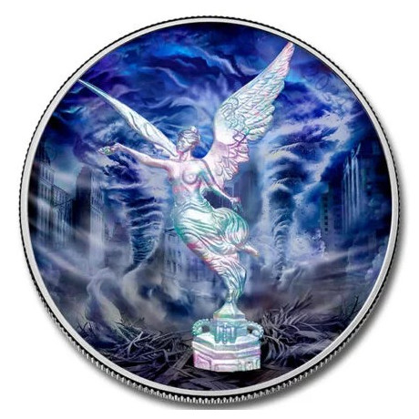 México Libertad - Fuerzas de la Naturaleza - Aire - 1 Oz - Moneda de Plata de Colección