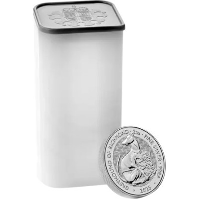 Bestias Tudor Galgo de Richmond - 2 Oz - Moneda de Plata de Inversión