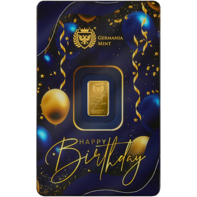 Feliz Cumpleaños - 1 g - lingote de oro de inversión (entrega 13.8.2025)