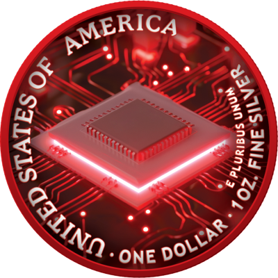 American Eagle, AI Awareness - 1 Oz - Moneda de Plata de Colección