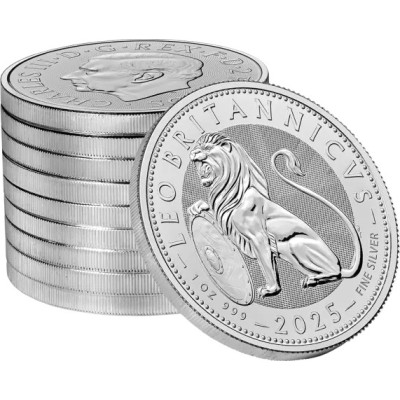 León Británico (2025) - 1 Oz - Moneda de Plata de Inversión