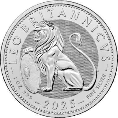 León Británico (2025) - 1 Oz - Moneda de Plata de Inversión