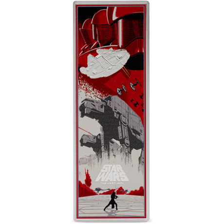 Star Wars: Los últimos Jedi (2025) - 3 Oz - Moneda de Plata de Coleccionista