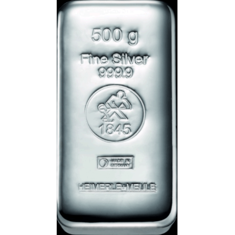 Heimerle + Meule - 500g - lingote de plata de inversión