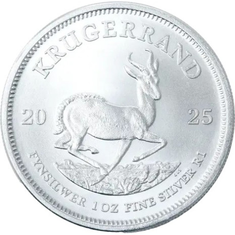 Krugerrand (2025) - 1 Oz - moneda de plata de inversión (en stock el 24/10/2025)