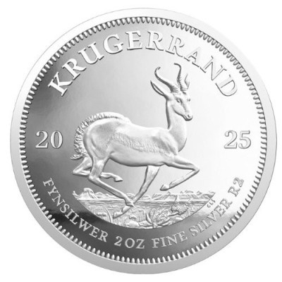 Krugerrand (2025) - 2 Oz - moneda de colección de plata proof