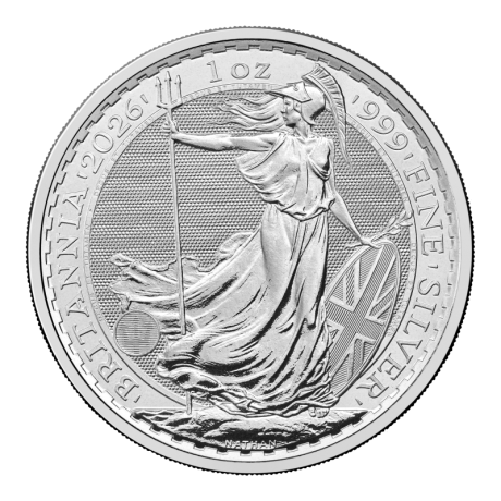 Britannia (2026) - 1 Oz - Moneda de Plata de Inversión