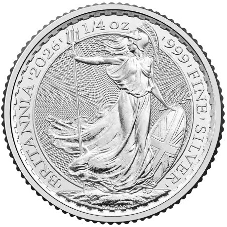 Britannia (2026) - 1/4 Oz - Moneda de Plata de Inversión