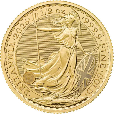 Britannia (2026) - 1/2 Oz - Moneda de Oro