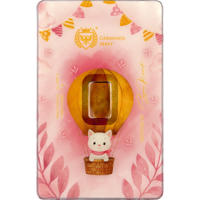 Germania Mint - Nacimiento de un Niño (Niña) - 1g - lingote dorado de regalo