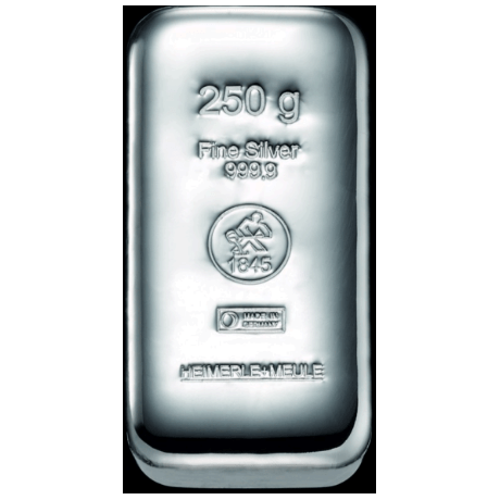 Heimerle + Meule - 250 g - lingote de plata de inversión