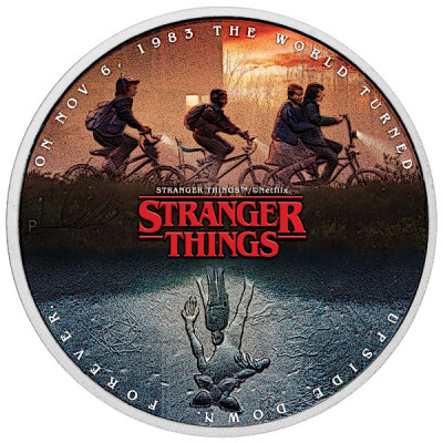 Stranger Things (2026) - Moneda de colección de plata de 1 Oz