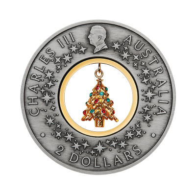 Taller de Papá Noel (2025) - 2 Oz - Moneda de Plata de Colección