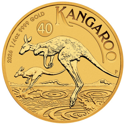 Canguro Australiano (2026) - 1/4 Oz - moneda de oro de inversión