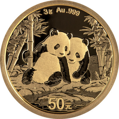 Panda (2026) - 3 g - moneda de oro de inversión