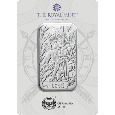 Dioses Nórdicos - Loki - 1 Oz - lingote de plata de inversión