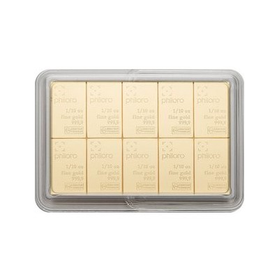 Valcambi SA - Philoro 10x3,1g - Investiční zlatý slitek