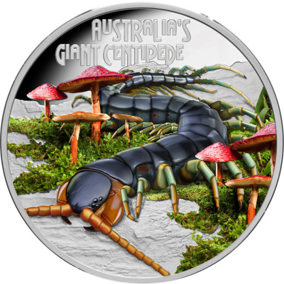 Ciempiés Gigante (2026) - Moneda de Plata de 1 Oz de colección proof