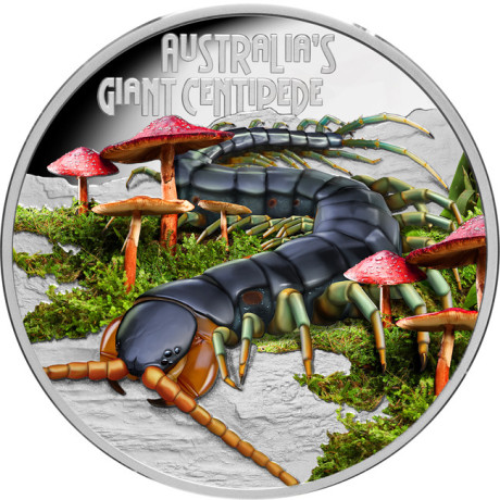 Ciempiés Gigante (2026) - Moneda de Plata de 1 Oz de colección proof