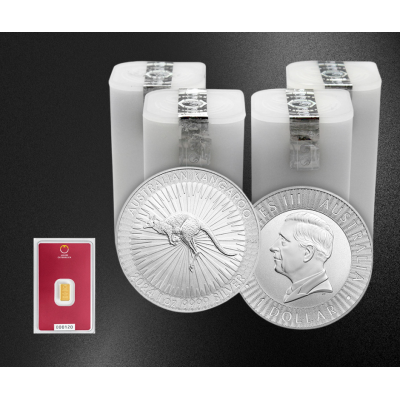 ¡¡¡100+1: 100x Canguro (2026) - 1 Oz - moneda de plata + 1g lingote de oro GRATIS!!!