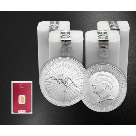 ¡¡¡100+1: 100x Canguro (2026) - 1 Oz - moneda de plata + 1g lingote de oro GRATIS!!!