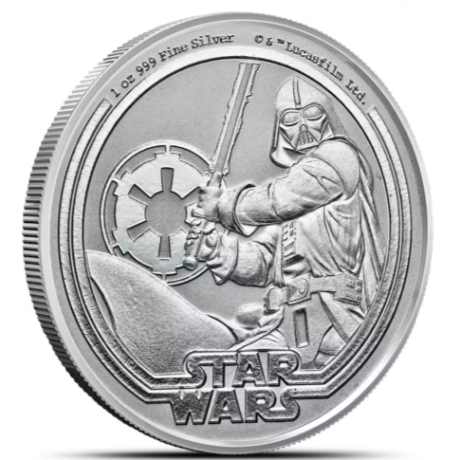 Star Wars Darth Vader (2026) - 1 Oz - Moneda de Plata de Inversión