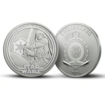 Star Wars Darth Vader (2026) - 1 Oz - Moneda de Plata de Inversión
