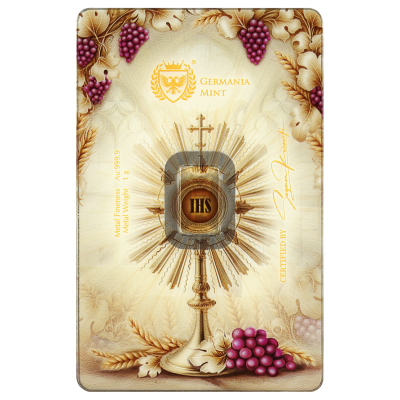 Ceca de Germania - Lingote de oro de inversión de 1g "Primera Comunión" II.