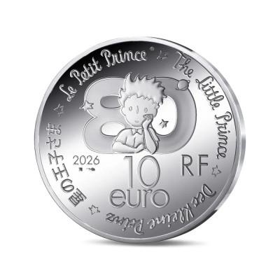 El Principito - libro - 22,5g - moneda de plata de colección