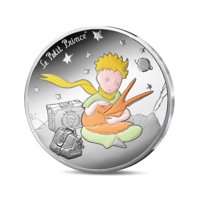El Principito - zorro - 22,5g - moneda de colección de plata proof