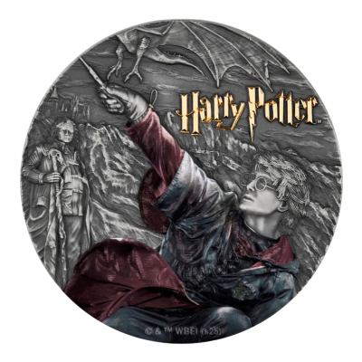 Harry Potter y el cáliz de fuego - Moneda de colección de plata de 2 oz