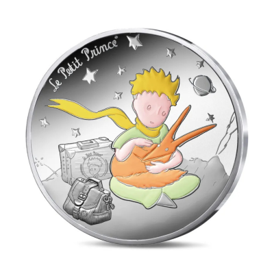 El Principito - zorro - 22,5g - moneda de colección de plata proof