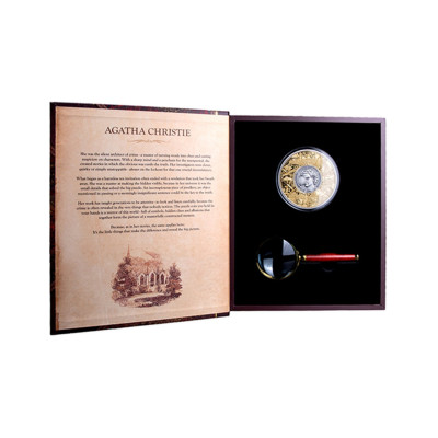 Agatha Christie (2026) - Moneda de Plata de 5 Oz de Colección Puzzle