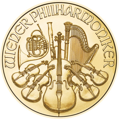 Wiener Philharmoniker (EUR años mayores) - 1 Oz - moneda de oro de inversión