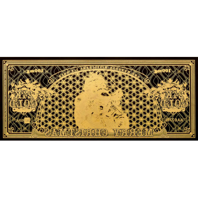 Santa Bucks Aurum - Billete de oro de 24 quilates