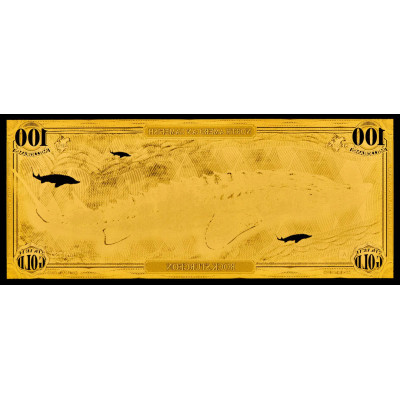 Esturión de roca - Billete de oro de 24 quilates - Serie I
